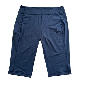 Duluth Trading Women’s NoGA knicker capri blue size XL